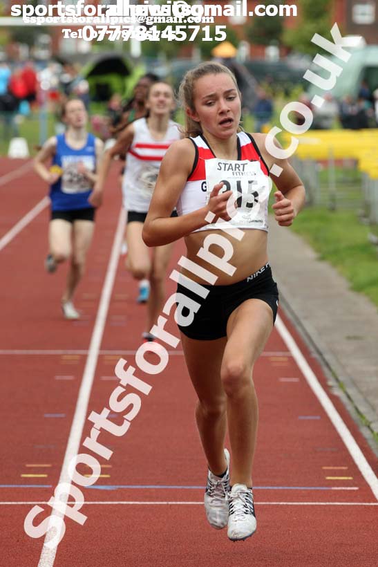 Girls under-15s 800 metres, Northern Under-17s/U-15s and U13s Champs, Leigh Sports Village, Leigh. Photo: David T. Hewitson/Sports for All Pics